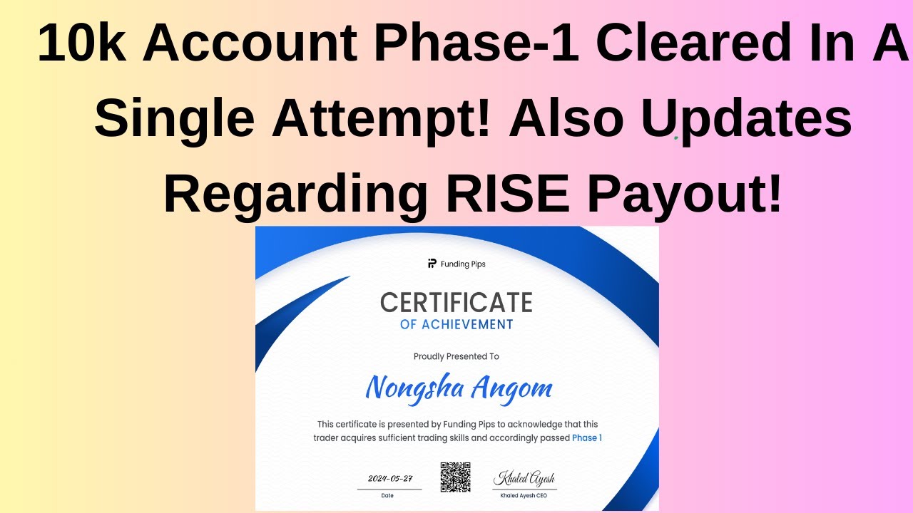 RISE Payout Update And 10k Account Phase-1 Cleared In 1 DAY! - YouTube
