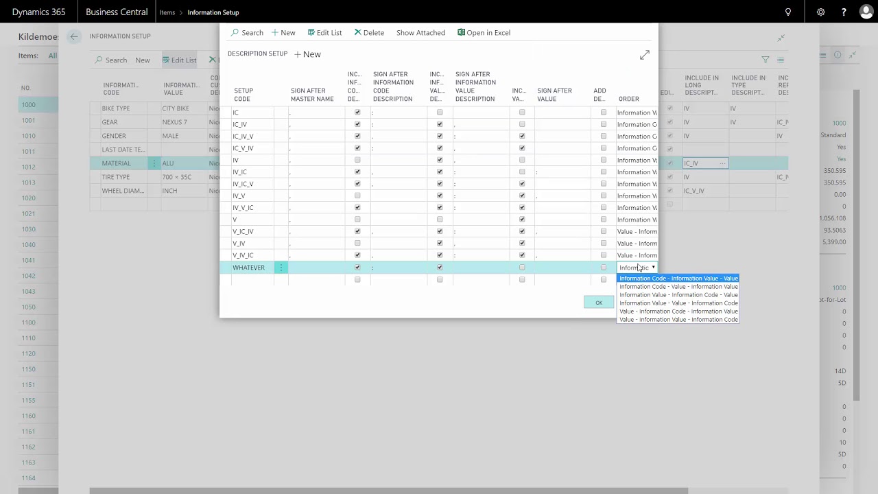 Setting up Description Setup - Master Data in Dynamics 365 Business ...