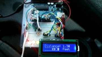 Ultrasonic Backup Sensor with ATmega328