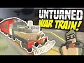 EPIC WAR TRAIN - Unturned Mobile Base | Bandits Try Stealing it!