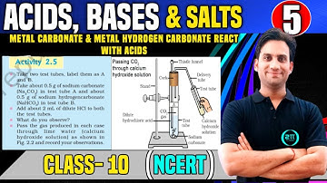 Metal Carbonate and Metal Hydrogencarbonate React with Acids : CBSE Class 10 NCERT Science Chapter 2