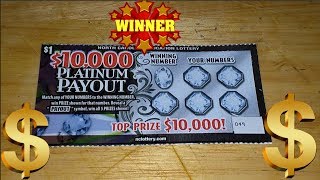 Platinum Payout Winning Ticket NC Lottery