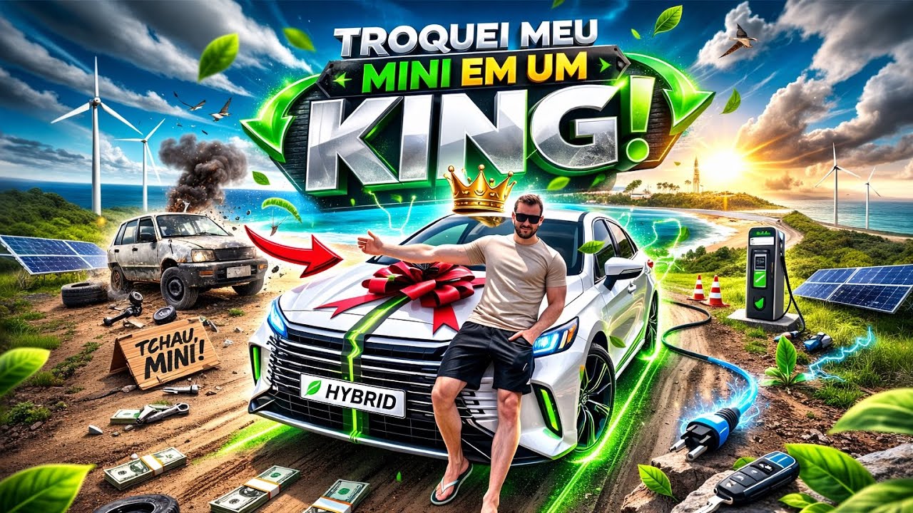 👑 De MINI a KING! Meu Novo Carro HÍBRIDO Surpreende!