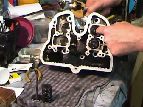 How to replace motorcycle cylinder head valve repair - YouTube