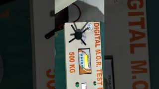 DIGITAL COLD MOR TEST MACHINE CAP-500 KGF.  BY K J INTERNATIONAL-AHMEDABAD-9824252066
