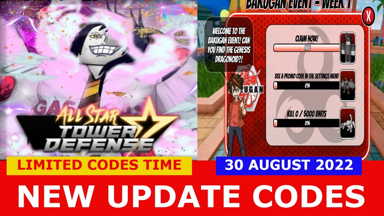 All Star Tower Defense x Bakugan! Use code DragonoidASTDBakugan and un