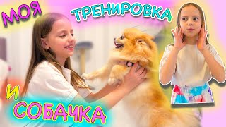 Моя ТРЕНИРОВКА и МОЯ мечта СОБАЧКА Влог My little Nastya