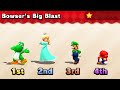 Mario Party The Top 100 - Bowser's Big Blast - Luigi vs Mario vs Yoshi vs Rosalina