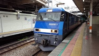 EH200形電気機関車1号機「高速貨物80列車」立川駅発車 '19.05.18