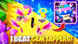 I BEAT THE NEW GAME GEM TAPPERS WITH SOME INSANE OP PETS IN ROBLOX! screenshot 5