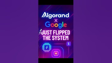 Crypto Algorand x Google | The Power Flip That Could Redefine Digital Money
