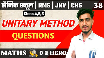 Unitary Method Class 6 Questions Untold Concepts | Best Coaching for Sainik School Class 6 rms class