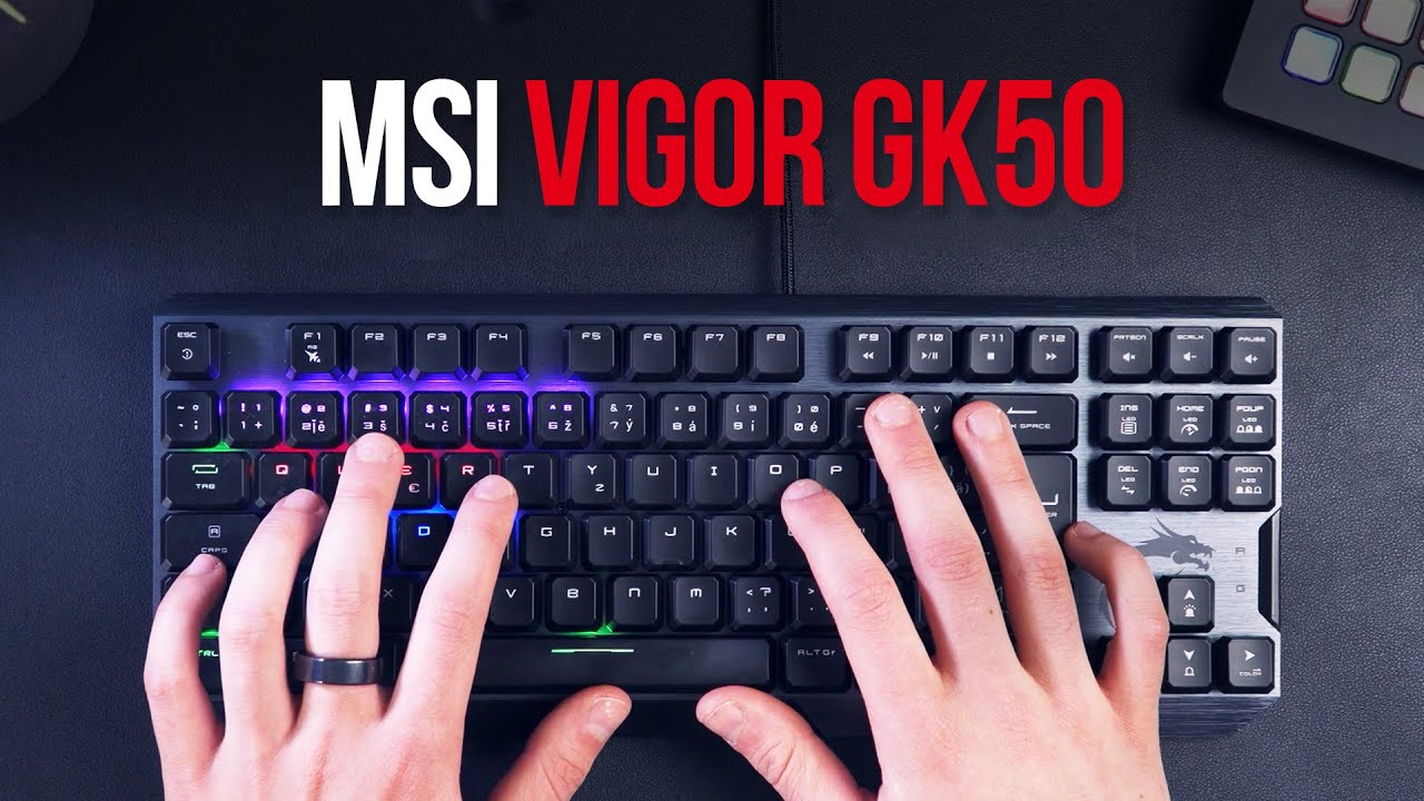 MSI GK50 Low Profile TKL Clavier Mecanique RGB