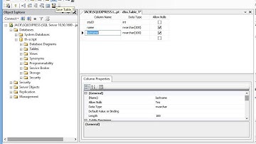 สอนเขียนโปรแกรมด้วยภาษา C#.NET- สร้างฐานข้อมูล ด้วย MS SQL