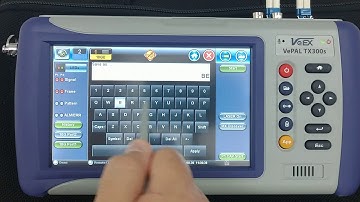 VeEX TX300/TX320 - Salvando perfil de teste