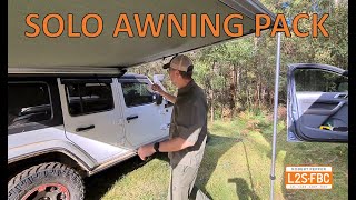 How to put up a vehicle awning...solo
