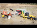 TATA Dumper Accident Mud Pit Pulling Out HMT Tractor And JCB ? Man Tipper | Mack Dumper | CS Toy