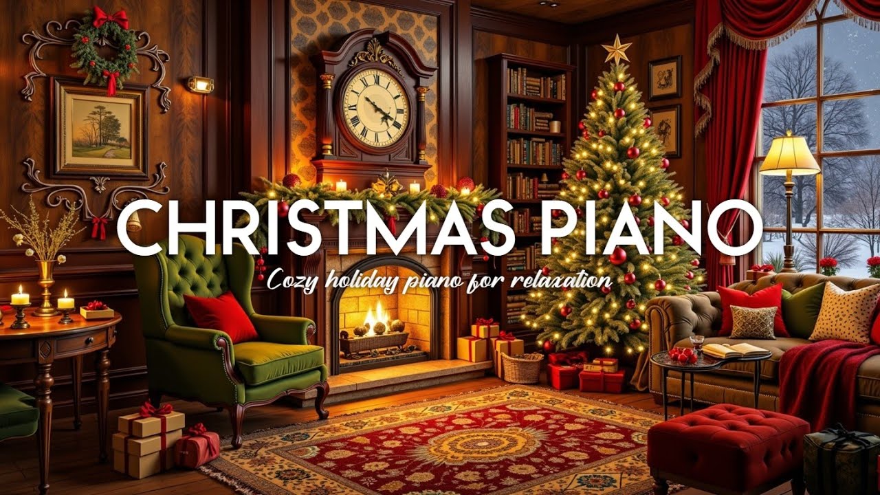 Cozy Christmas Piano Music for Relaxing Holiday Evenings 2025 ~ Smooth ...