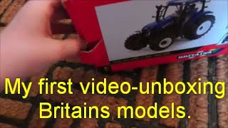 My first video-unboxing Britains models