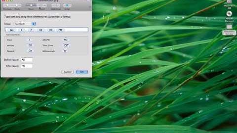 Dates in menubar in leopard(10.5)