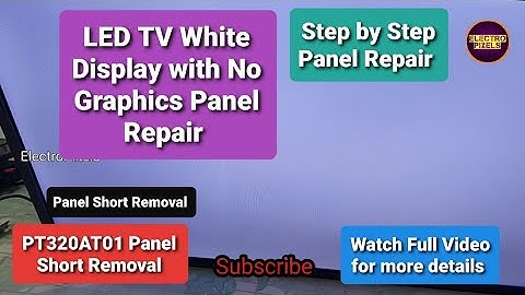 LED TV VGH VGL short Removal|Bypass connection method from Gate COF to T-CON board|VGH|Panel Repar