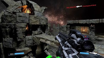 Instagib gameplay on "The Maw of Lothos"