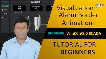 21- WinCC V8.0: How to Configure Alarm Border | Visualization | Step-by-Step Beginners Tutorial