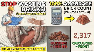 How to Calculate Bricks for Any Wall Fast (Volume Method Explained)#BrickCalculation #VolumeMethod