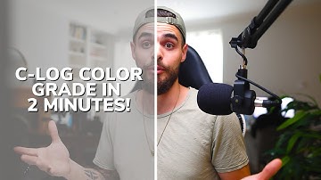 How to Color Grade C-LOG in 2 minutes! - Canon R6