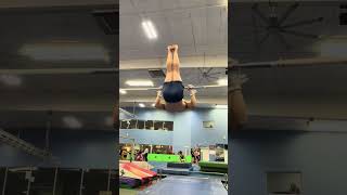 High bar chin up pull over, forward roll, chin up pull over