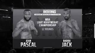 Jean Pascal vs Badou Jack *WBA lightheavy weight  world championship*