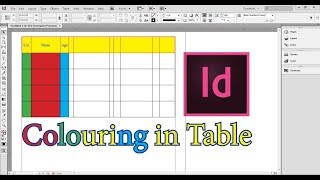 Adobe Indesign CS6 Tutorial - Working With Tables colouring
