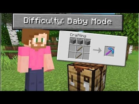 Minecraft 1.16:-How to download difficulty baby mod in minecraft PE ...