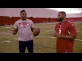 Tyron woodley works out with David Johnson from the Arizona Cardinals | UFC on FOX