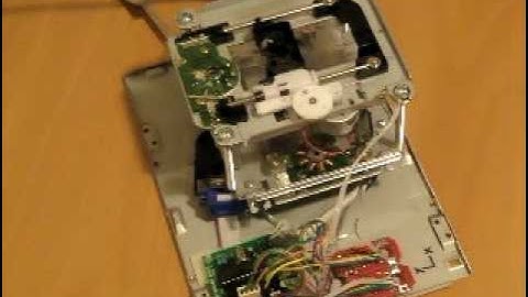 Dual DVD-drive XY table - first test