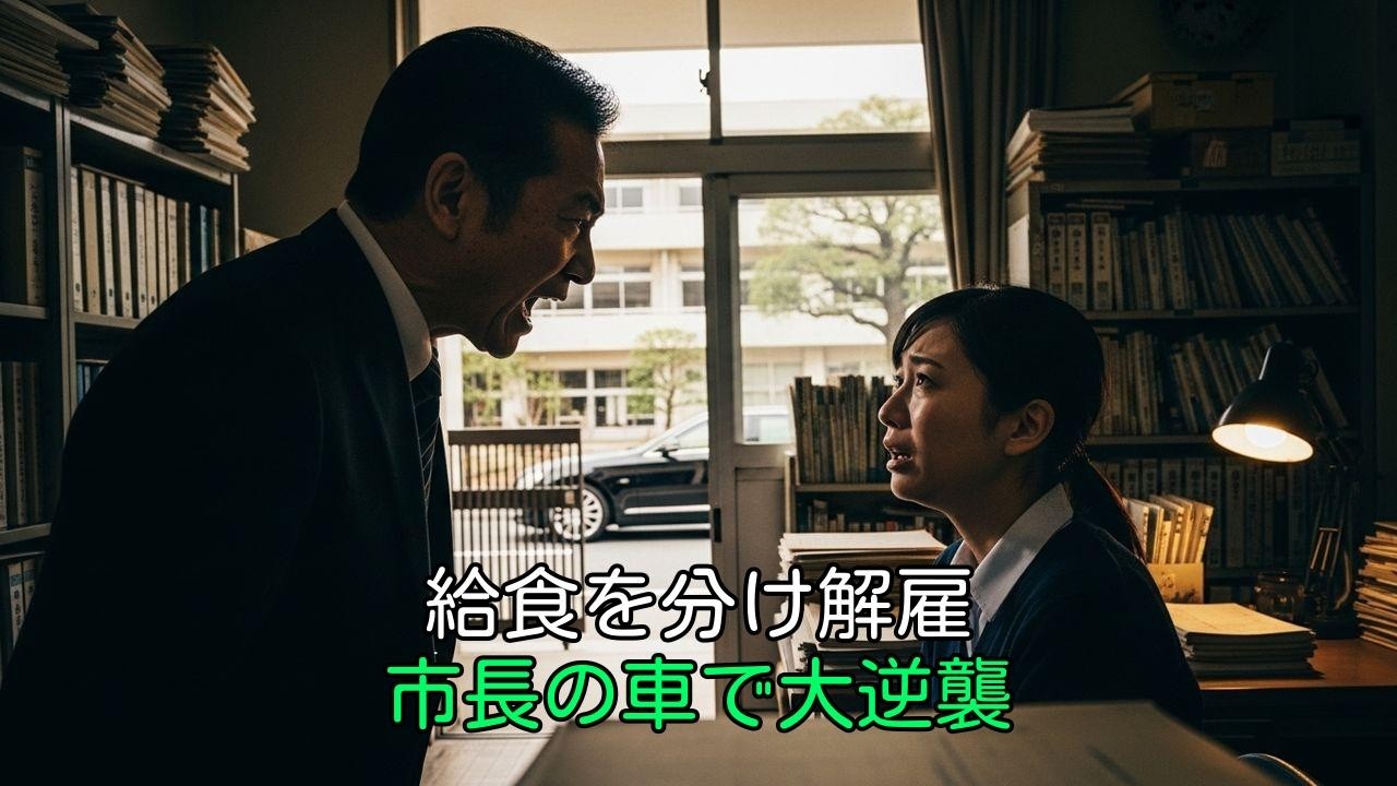 「クビだ！」給食を分けた教師を即日解雇。翌日、学校に黒塗りの高級車が…