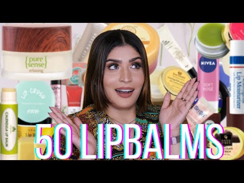 I Tried 50 Lip Balms So That You Don't Have To | Mini Reviews | Shreya