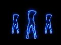 VJ LOOP -- VJING - tripple blue shape dancer 06