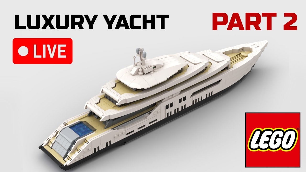 LEGO White Luxury Yacht LIVE PART 2