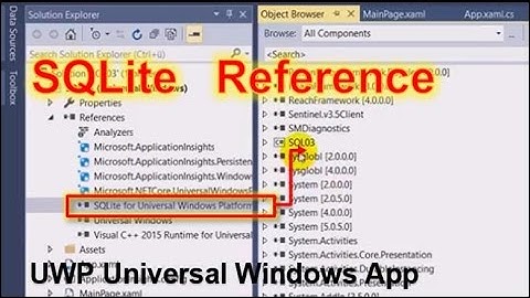 UWP: Install SQLite for Universal Windows Platform Reference is not visible