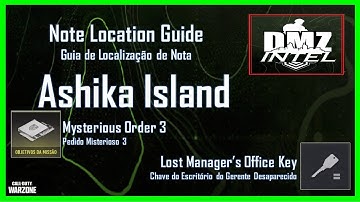 DMZ | Ashika Island Notes | Mysterious Order 3 | Pedido Misterioso 3