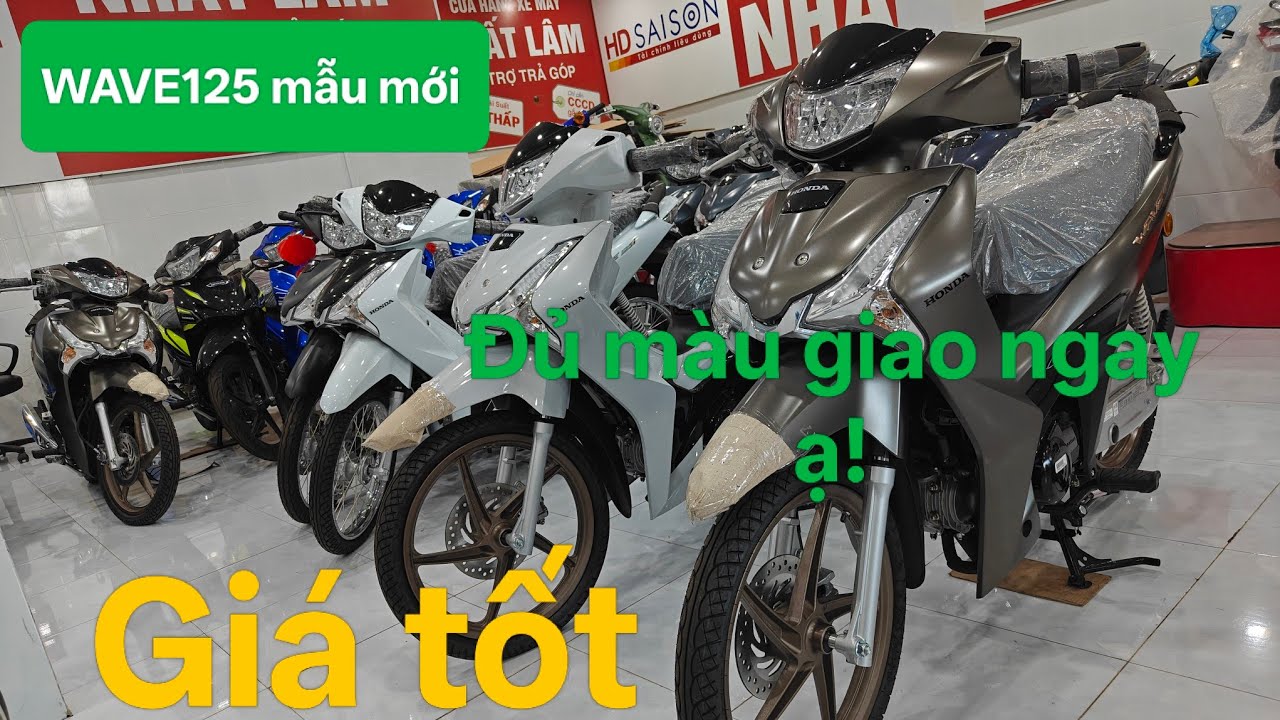 WAVE125 mẫu 2026 em về đủ màu bản khoá thông minh giá tốt ạ👌
