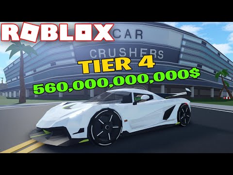 Destroying Most Expensive Tier 4 Cars In Roblox Car Crushers 2 Update 20 Youtube - destroying 100000000 cars roblox invidious