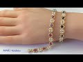 かんたんブレスレット〜4mmビーズ&3mmパール//Easy bracelet - 4mm beads & 3mm pearls /For beginners
