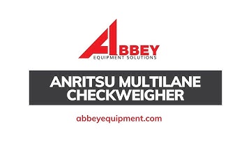 Anritsu MultiLane Checkweigher