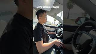 Grok Speaking Chinese in Tesla!