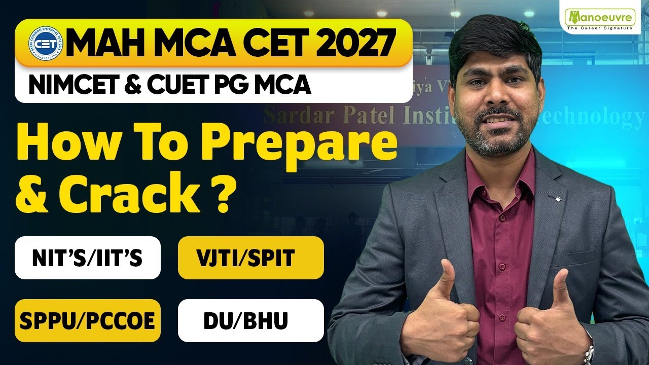 MAH MCA CET 2027 | How To Prepare? | NIMCET & CUET PG MCA | NIT's/IIT's ...