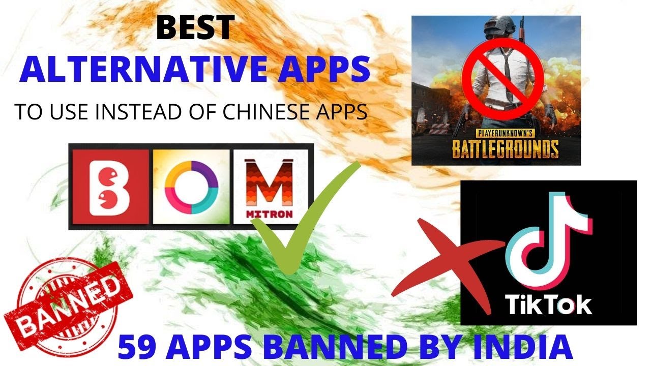 Best Alternative Apps For Chinese Apps / Chinese App Ban In India