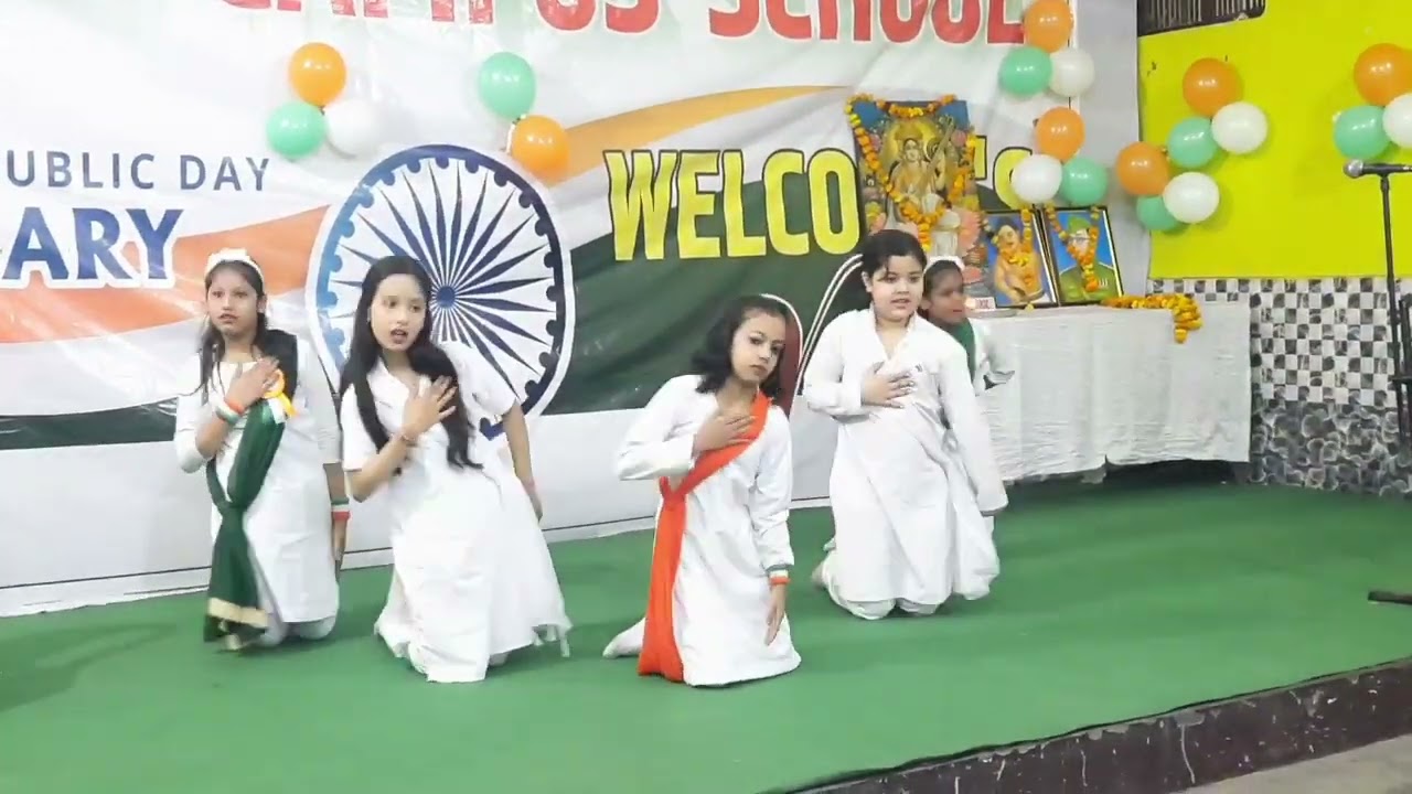 Oh desh mere dance on republic day.# kids campus school firozabad.Choreography by Dinesh Sir🙏