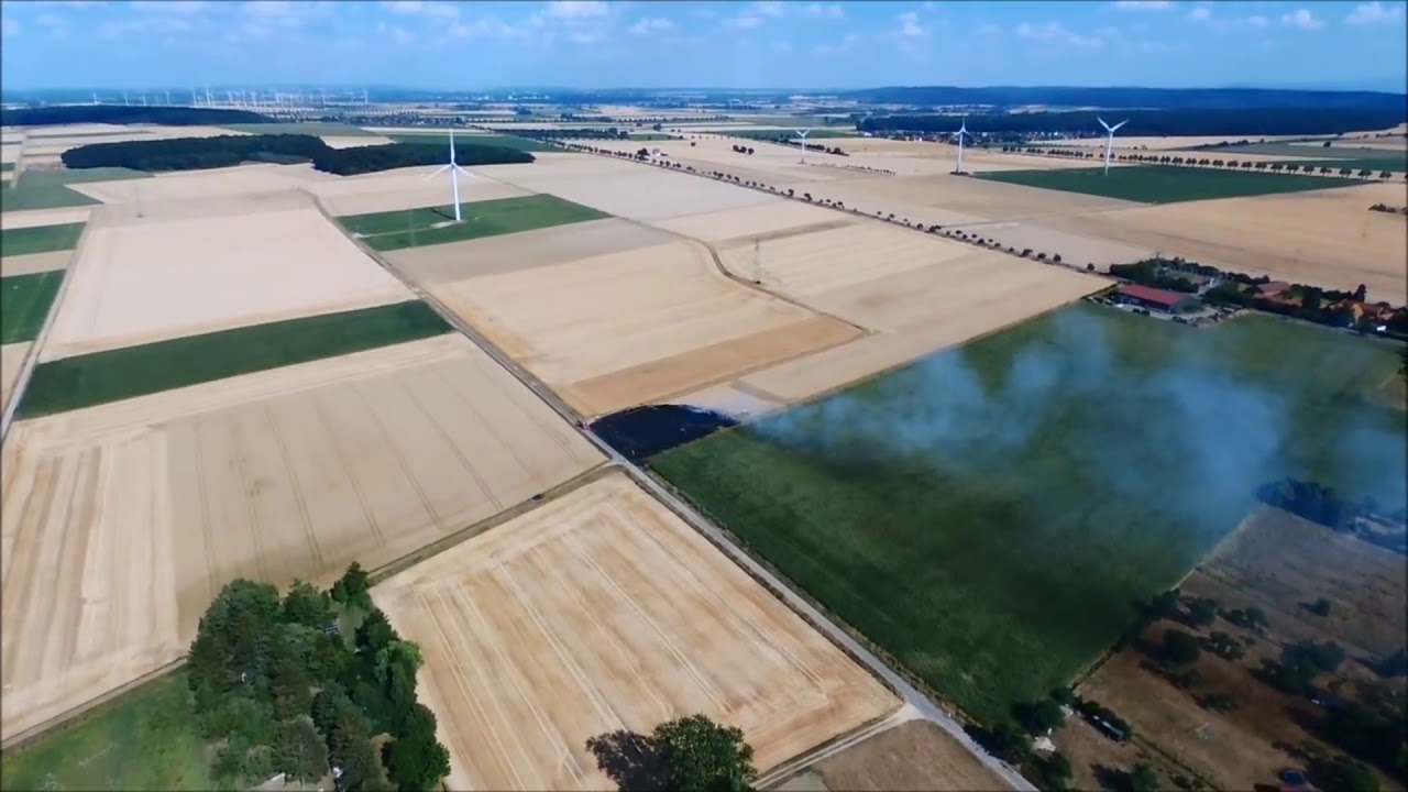 Feldbrand in der nähe von Nettlingen